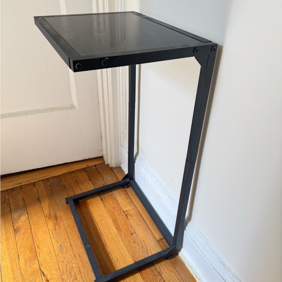 Black Metal Side Table - Picture 3 of 5